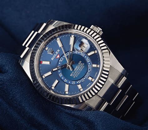 men rolex sky dweller blue|Rolex Sky-Dweller price range.